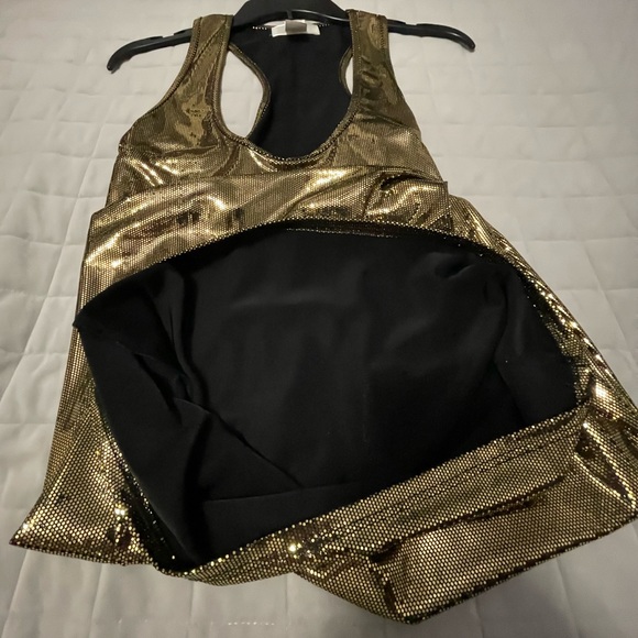 Solemio Gold Party Dress - Picture 6 of 6